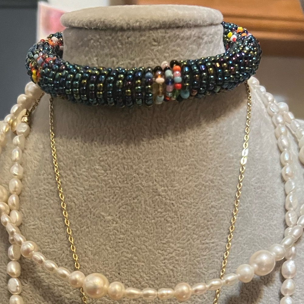 Hand beaded bracelet